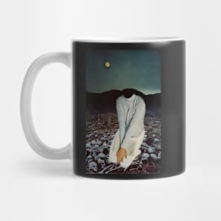 Pensive Among Skulls Mug